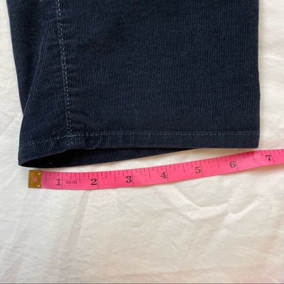 Eddie Bauer Boyfriend Relaxed Dark Blue Corduroy Pants, Size P2-EU - Picture 16 of 16